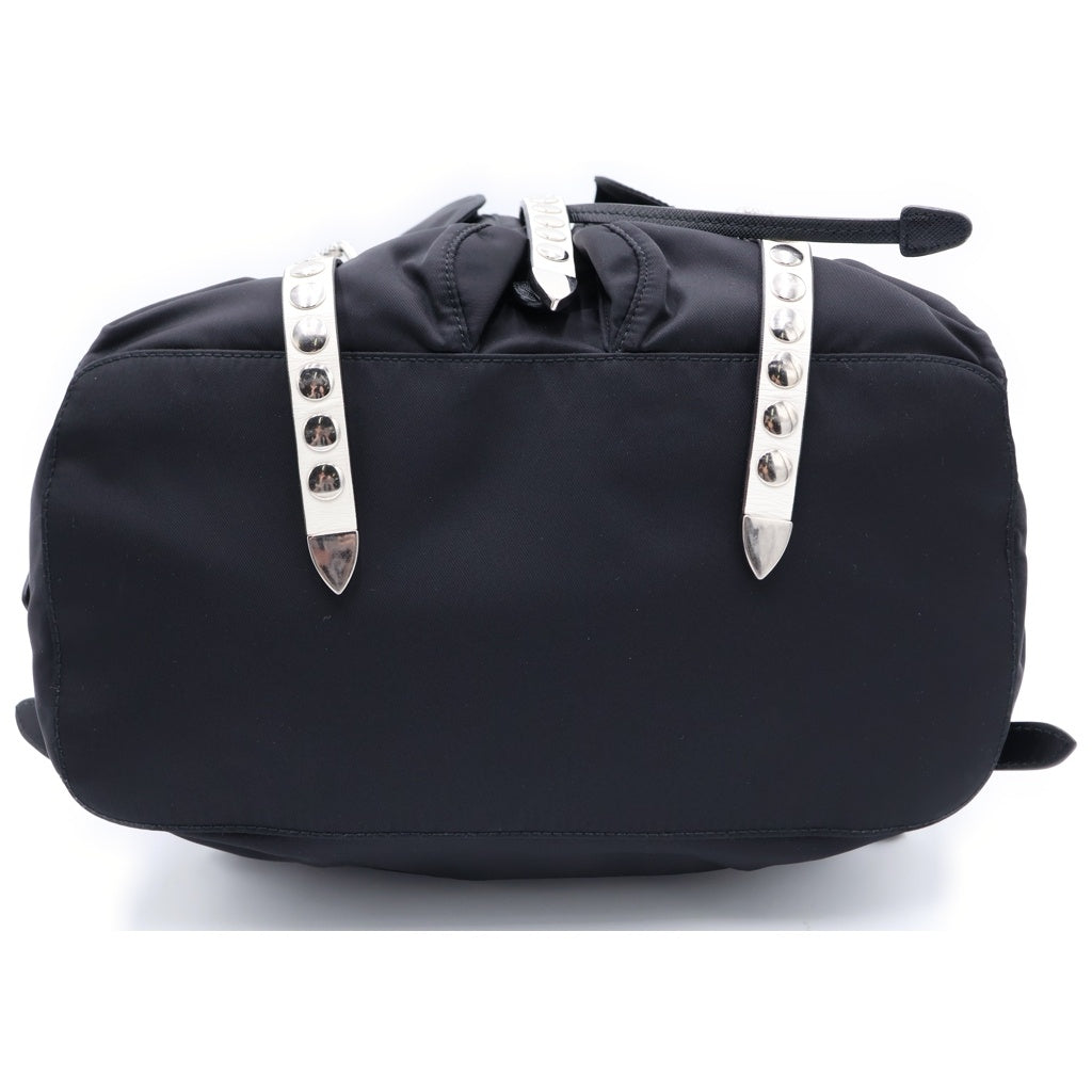 PRADA(プラダ) スタッズ バックパック リュックサック ブラック ナイロン1BZ811 1BZ811 レディース