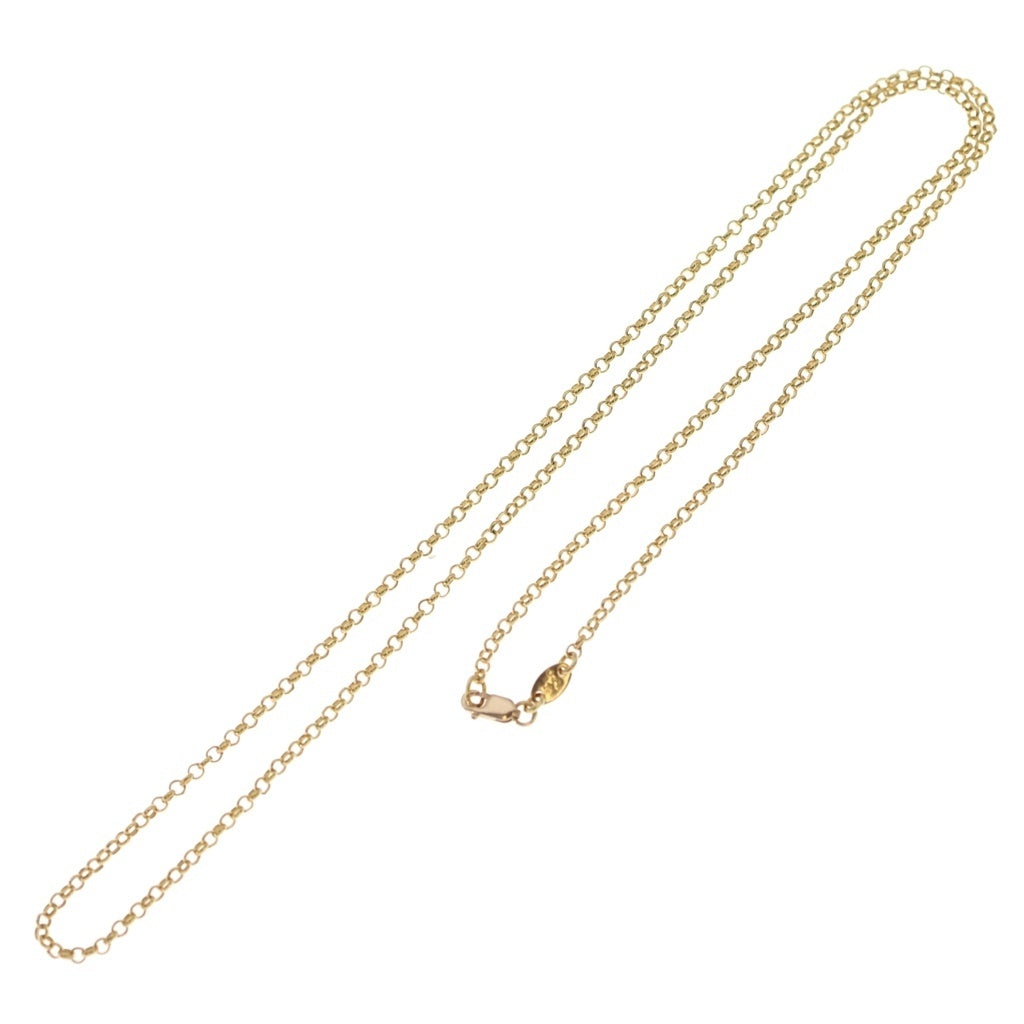 CHROME HEARTS(クロムハーツ) 22K NECKCHAIN R24 ロールチェーンネックレス 24inch ゴールド BCA012