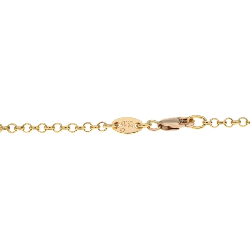 CHROME HEARTS(クロムハーツ) 22K NECKCHAIN R24 ロールチェーンネックレス 24inch ゴールド BCA012