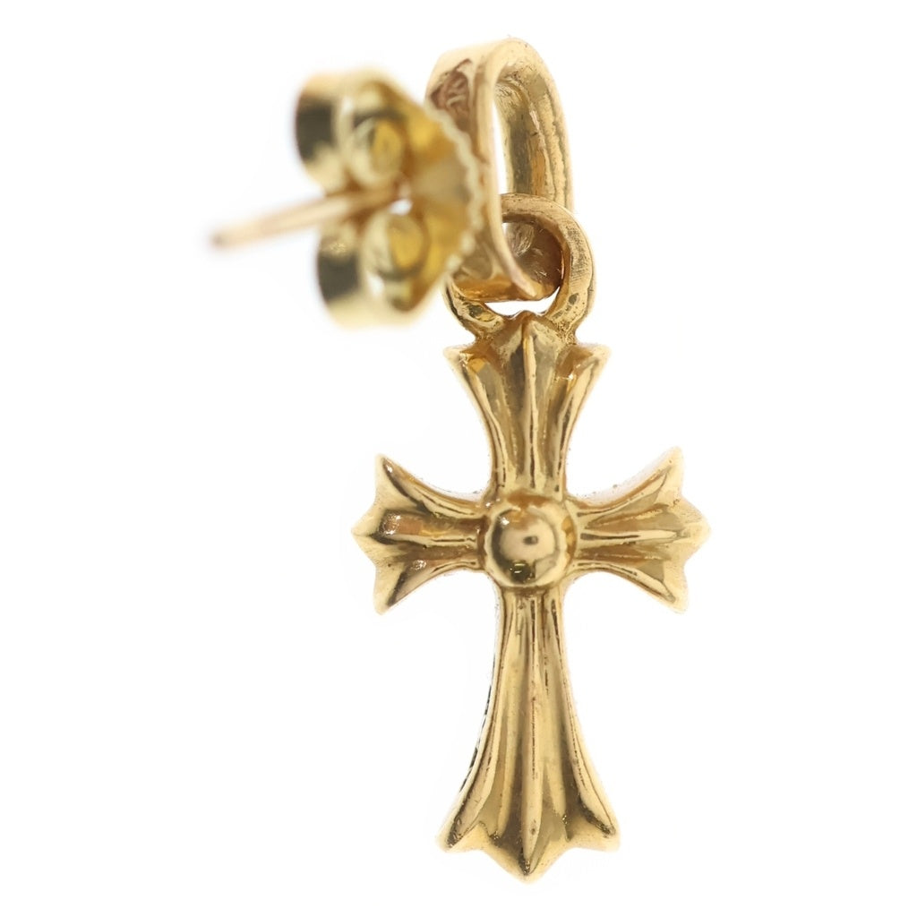CHROME HEARTS(クロムハーツ) 22K BBY F PPRCHN ベイビーファットクロス ドロップピアス ゴールド