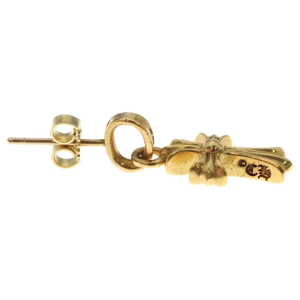 CHROME HEARTS(クロムハーツ) 22K BBY F PPRCHN ベイビーファットクロス ドロップピアス ゴールド