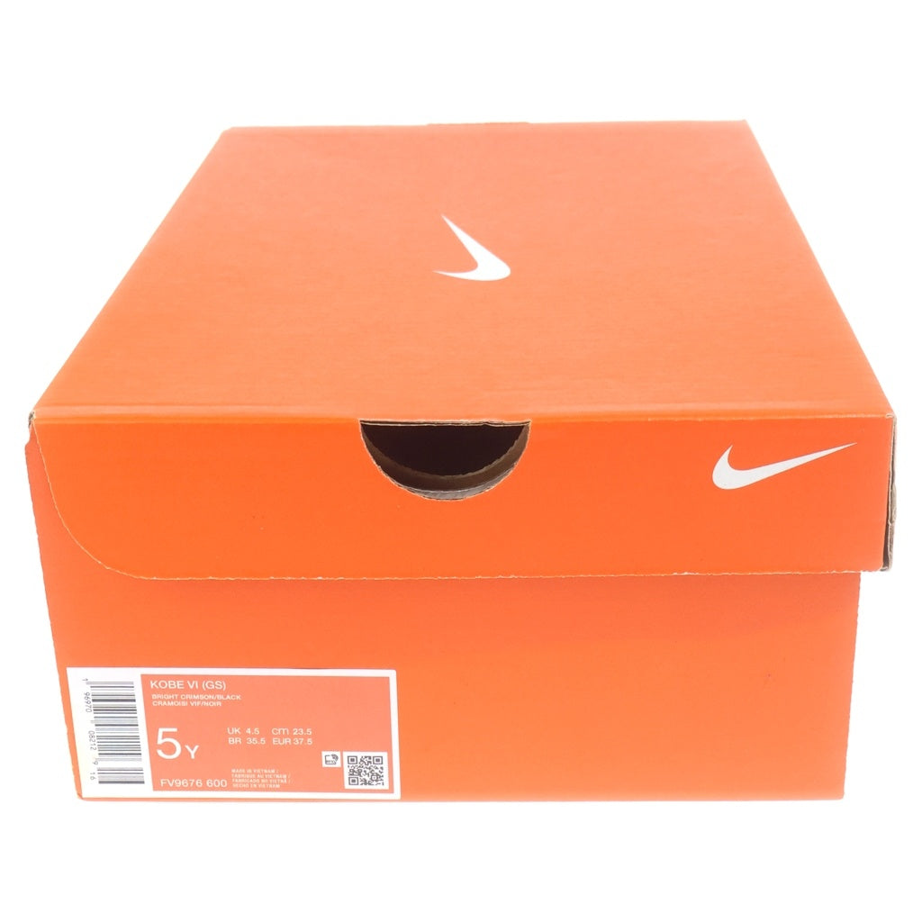 NIKE(ナイキ) KOBE 6 PROTRO GS -REVERSE GRINCH コービー6 リバースグリンチ ローカットスニーカー レッド US5Y/23.5cm FV9676-600 箱