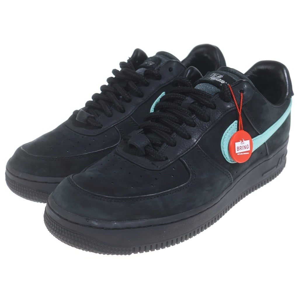 NIKE(ナイキ) ×TIFFANY&CO AIR FORCE 1 LOW 1837 BLACK ティファニー エアフォース1 ローカットスニーカー ブラック US10/28cm DZ1382-001