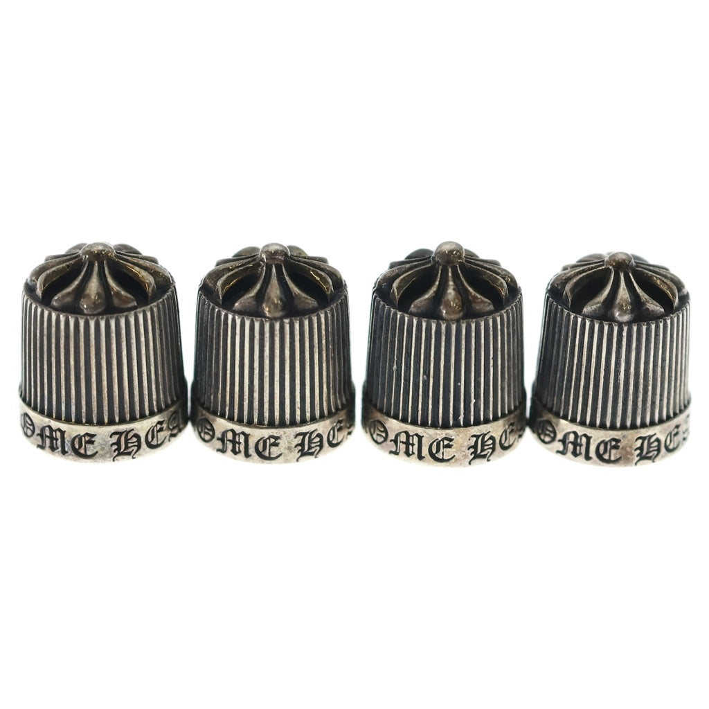 CHROME HEARTS(クロムハーツ) VALVE CAP バルブキャップ 2018年クリスマスノベルティ 4個セット シルバー 保存袋