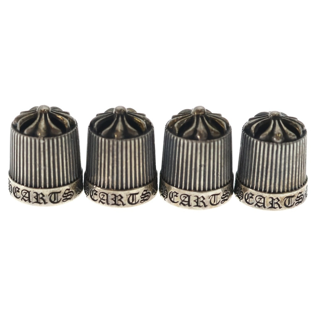 CHROME HEARTS(クロムハーツ) VALVE CAP バルブキャップ 2018年クリスマスノベルティ 4個セット シルバー 保存袋