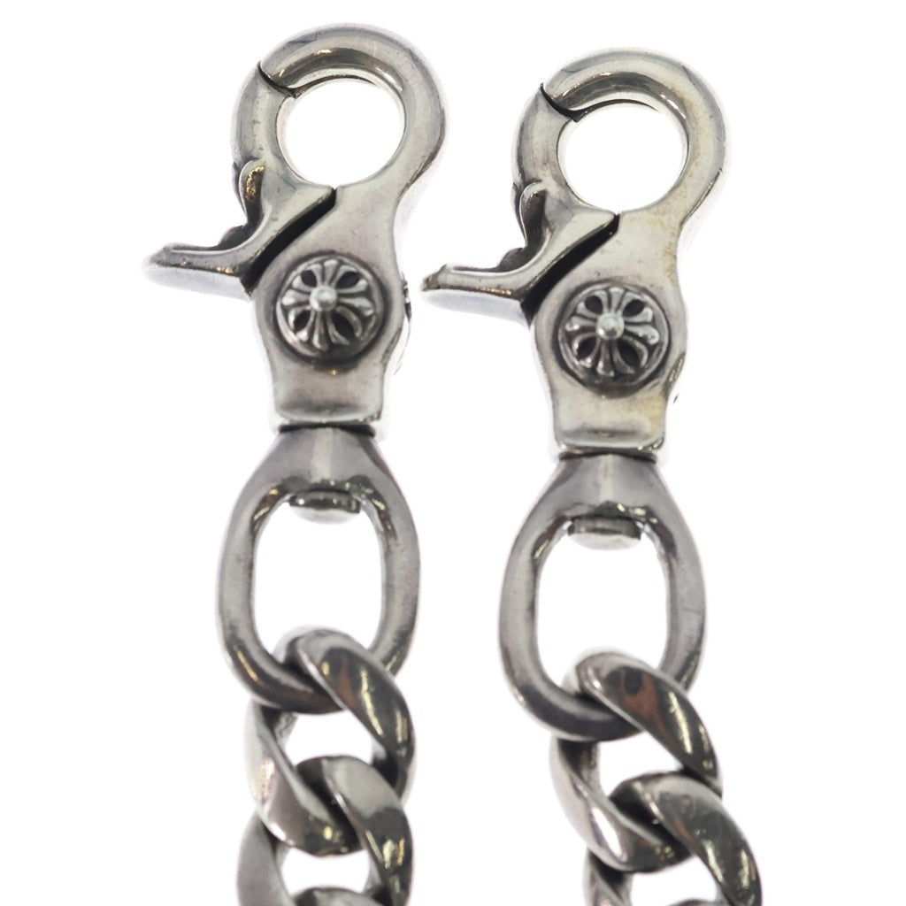 CHROME HEARTS(クロムハーツ) CLASSIC SHORT-T/ 2クリップショートクラシック ウォレットチェーン シルバー BCA068