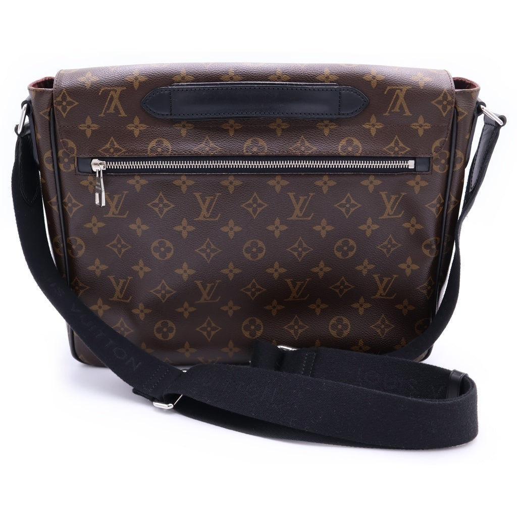 LOUIS VUITTON(ルイヴィトン) モノグラムマカサー クラレンス ショルダーバッグ ブラウン レザー×PVC M40936 シルバー金具 レディース