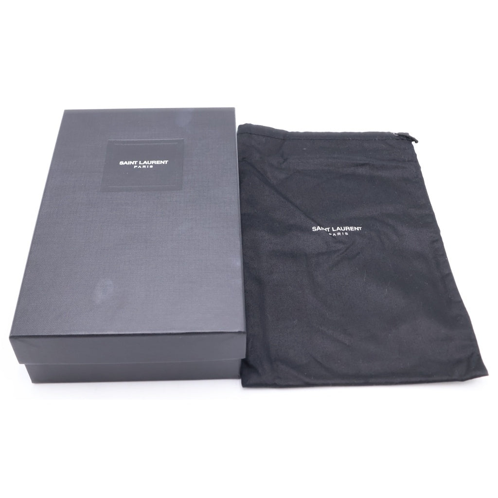 SAINT LAURENT PARIS(サンローランパリ) カサンドラ クラシック チェーンショルダーバッグ ウォレット ベージュ レザー 377828 ゴールド金具 レディース