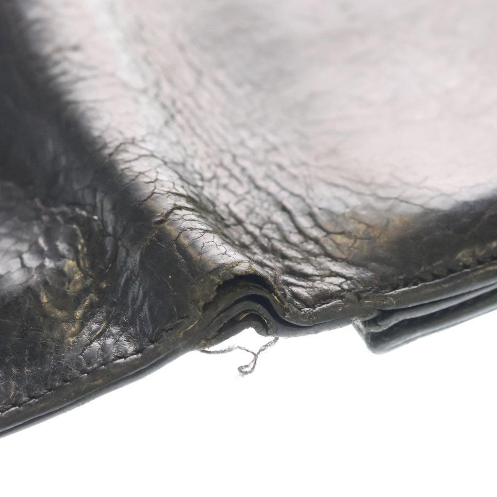CHROME HEARTS(クロムハーツ) 2ZIP 2ジップ クロスボールボタンレザーウォレット 財布 ブラック