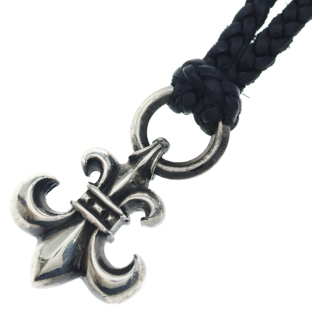 CHROME HEARTS(クロムハーツ) BS FLUER BSフレアペンダント シルバー ネックレストップ レザーブレイド シルバー