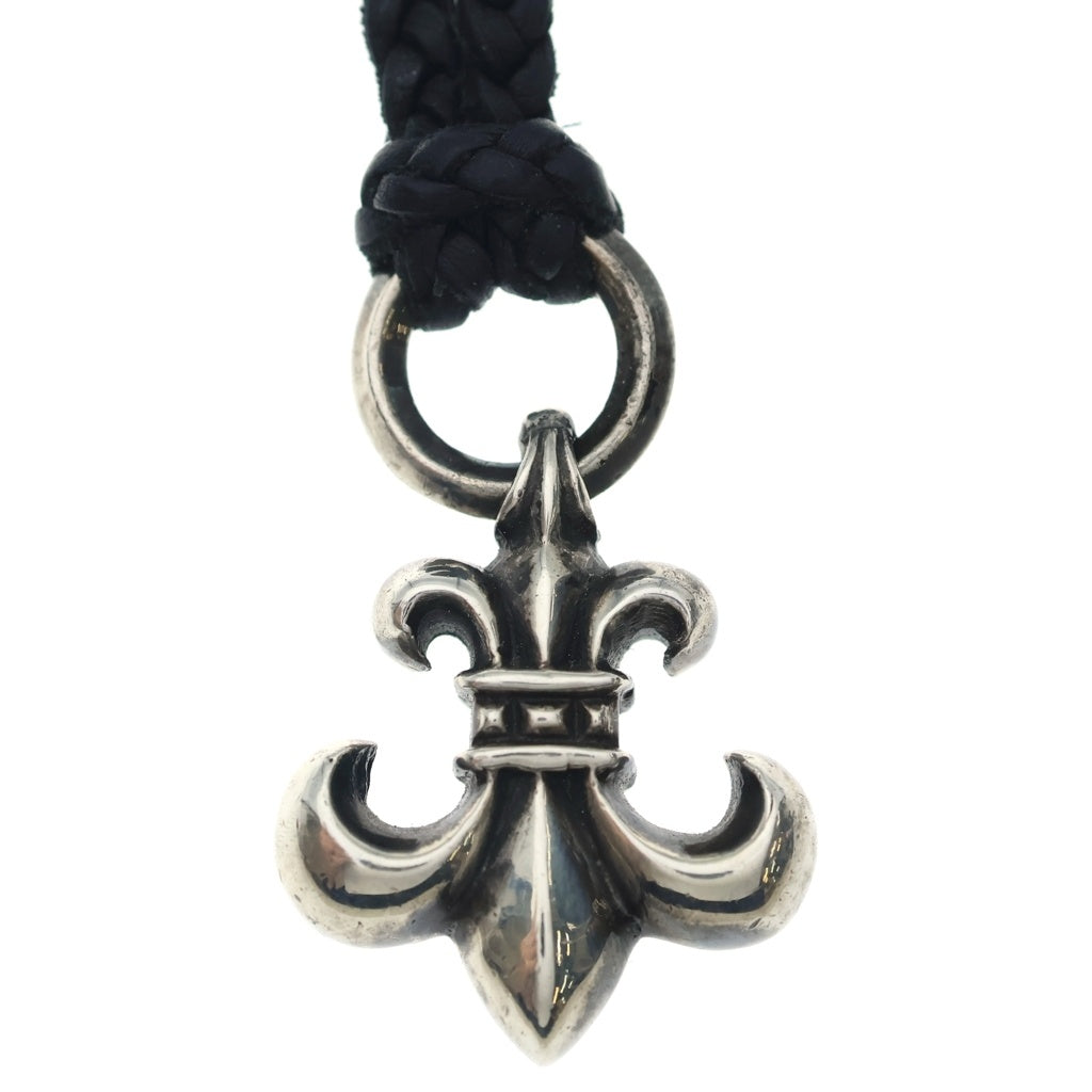 CHROME HEARTS(クロムハーツ) BS FLUER BSフレアペンダント シルバー ネックレストップ レザーブレイド シルバー