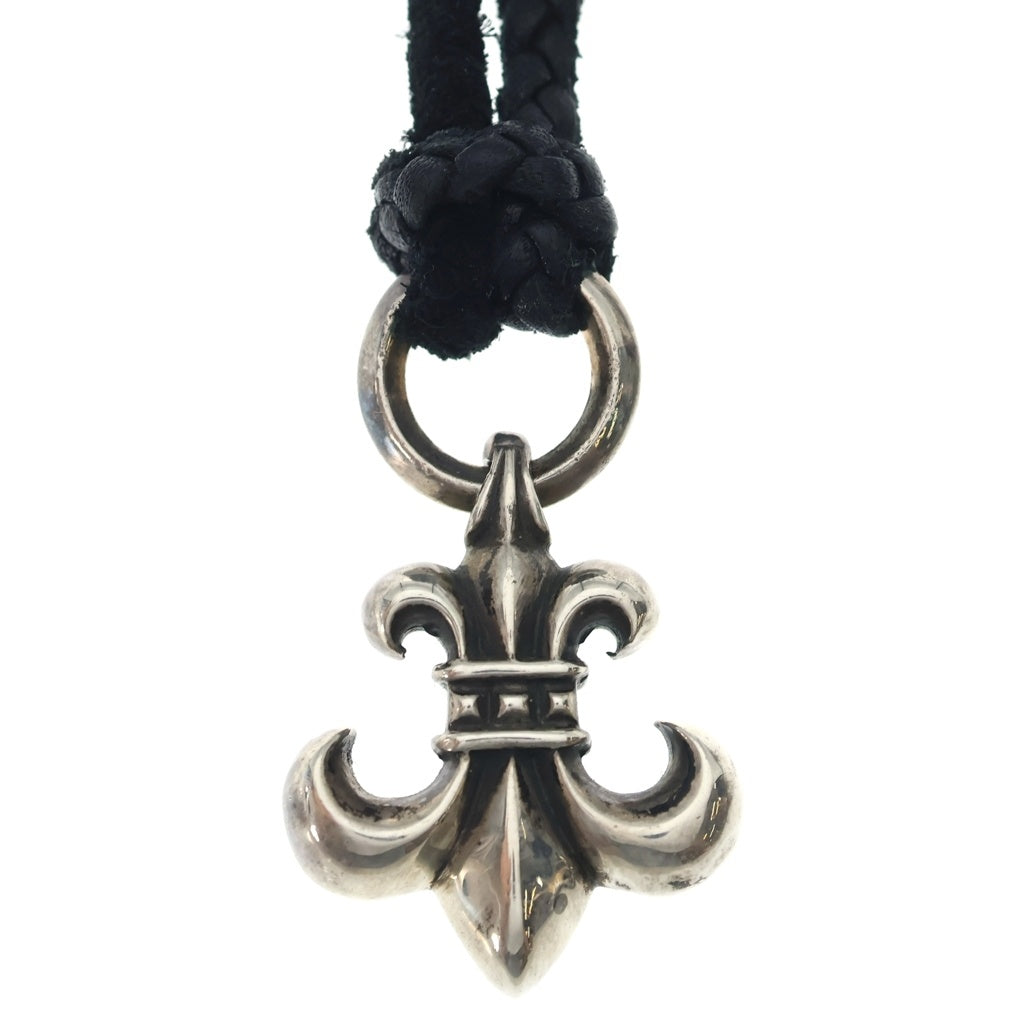 CHROME HEARTS(クロムハーツ) BS FLUER BSフレアペンダント シルバー ネックレストップ レザーブレイド シルバー