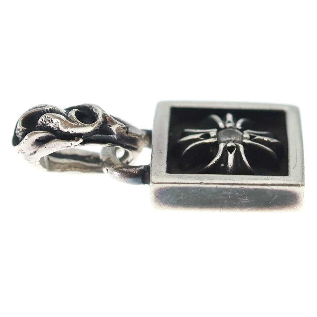 CHROME HEARTS(クロムハーツ) FRAMED CH PLUS 1DIA フレームドCHプラス 1ダイヤ ペンダントトップ シルバー