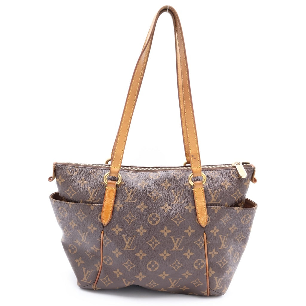 LOUIS VUITTON(ルイヴィトン) モノグラム トータリーPM ハンドバッグ トートバッグ ブラウン レザー×PVC M56688 ゴールド金具 レディース