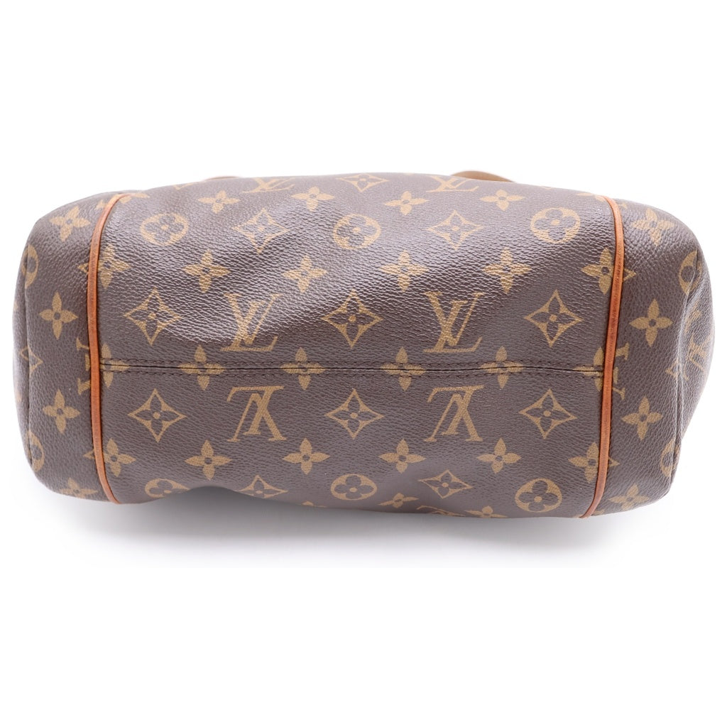LOUIS VUITTON(ルイヴィトン) モノグラム トータリーPM ハンドバッグ トートバッグ ブラウン レザー×PVC M56688 ゴールド金具 レディース