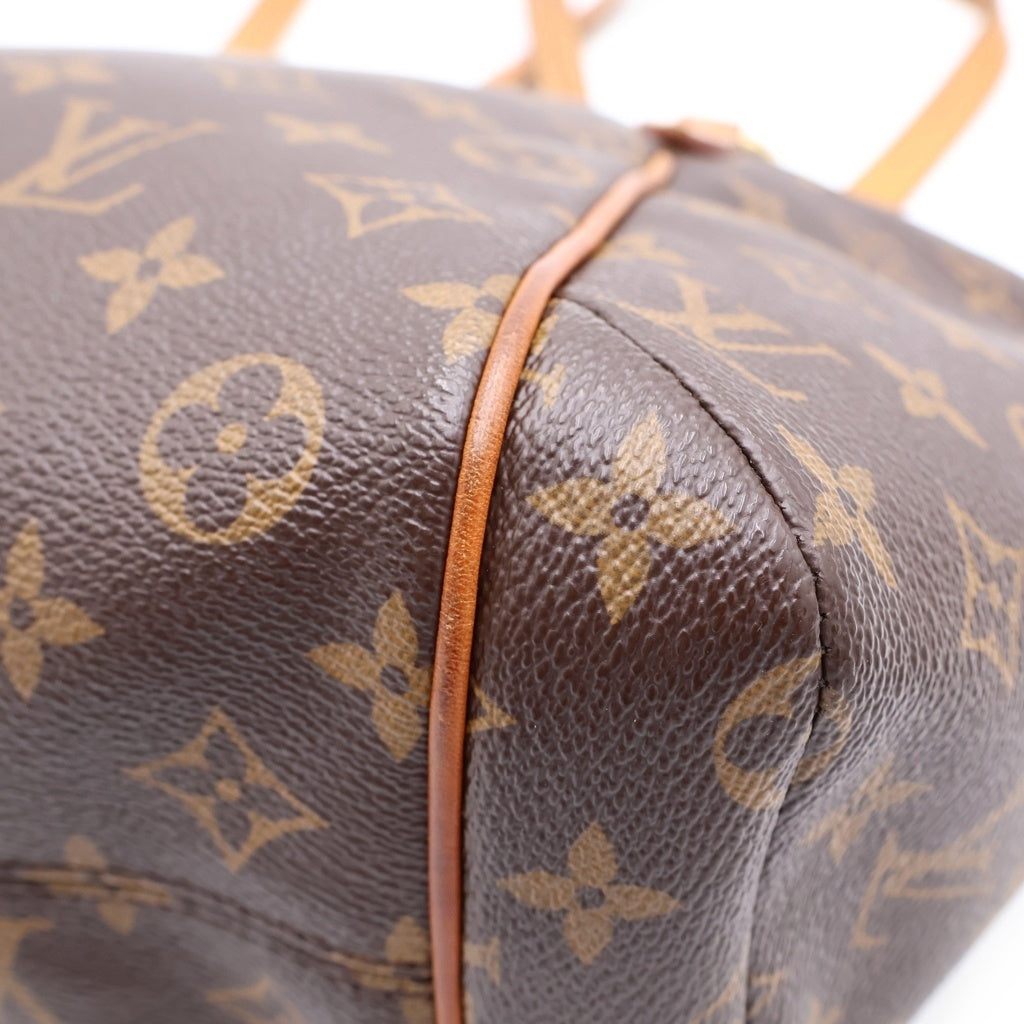 LOUIS VUITTON(ルイヴィトン) モノグラム トータリーPM ハンドバッグ トートバッグ ブラウン レザー×PVC M56688 ゴールド金具 レディース