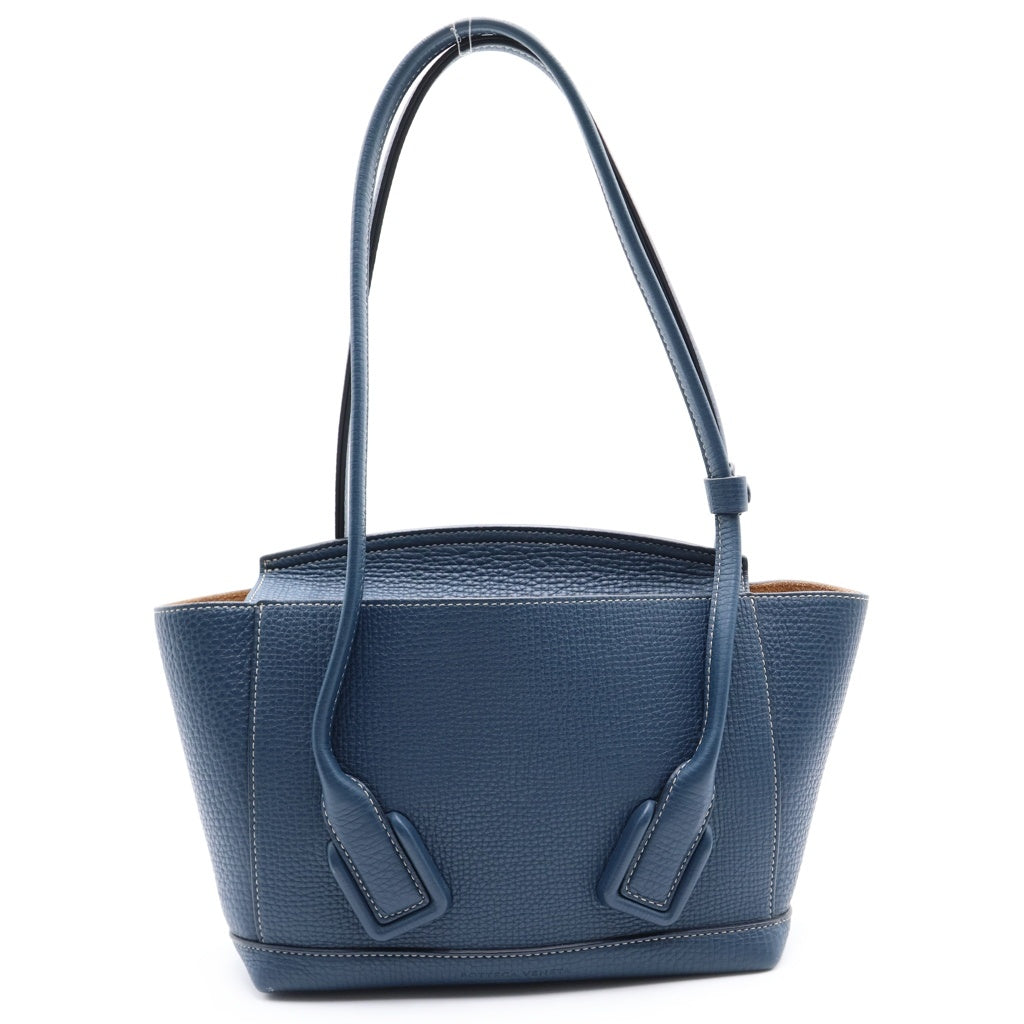 BOTTEGA VENETA(ボッテガヴェネタ) アルコ レザーショルダーバッグ ネイビー 無 レディース