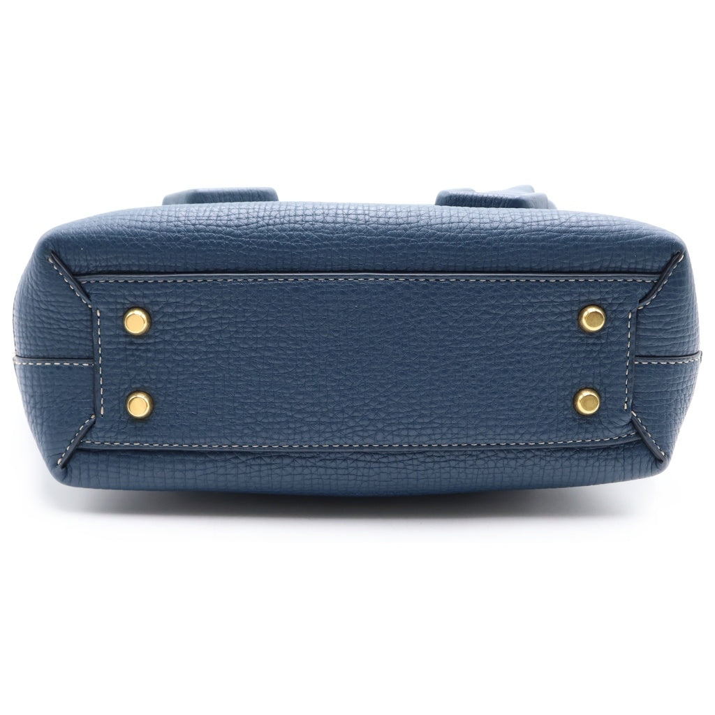BOTTEGA VENETA(ボッテガヴェネタ) アルコ レザーショルダーバッグ ネイビー 無 レディース