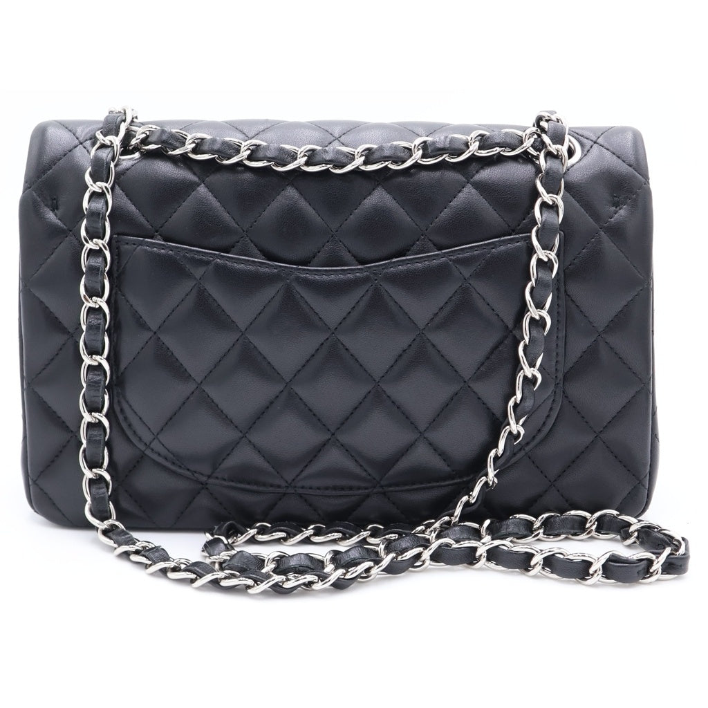 CHANEL(シャネル) マトラッセ23 ダブルフラップ ダブルチェーン ショルダーバッグ ラムスキン シルバー金具 31番台 A01113 レディース