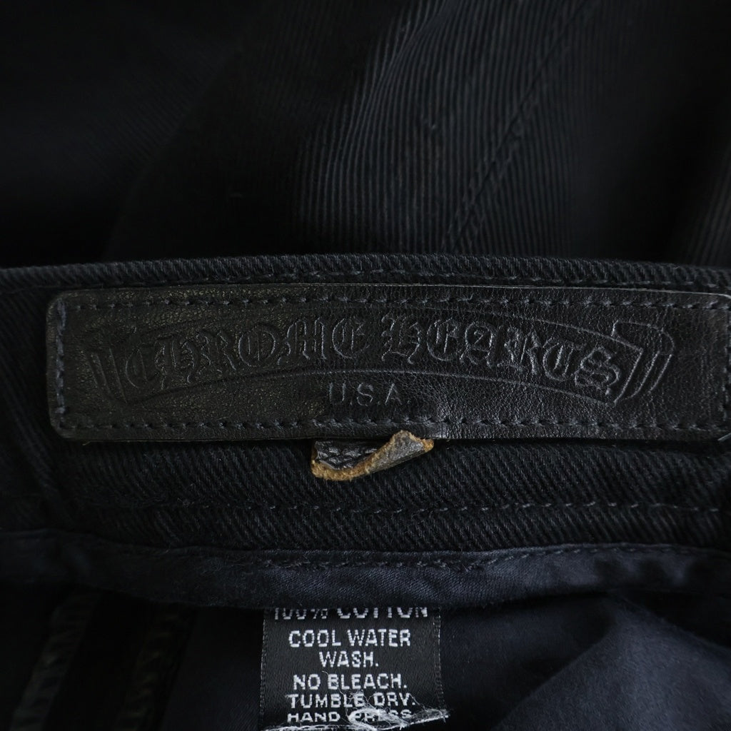 CHROME HEARTS(クロムハーツ) OLD FLEURKNEE DNM PANTS オールド フレアニー デニムパンツ ブラック