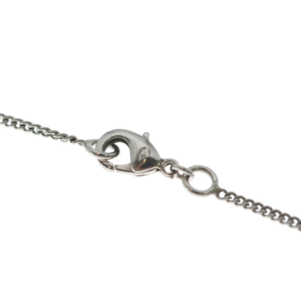 CHANEL(シャネル) ココマーク チェック柄 ネックレス シルバー/ベージュ B11C レディース