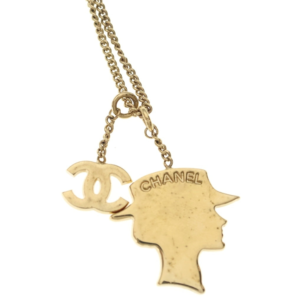 CHANEL(シャネル) マドモアゼル ココマーク ロゴ ネックレス ゴールド 02A レディース