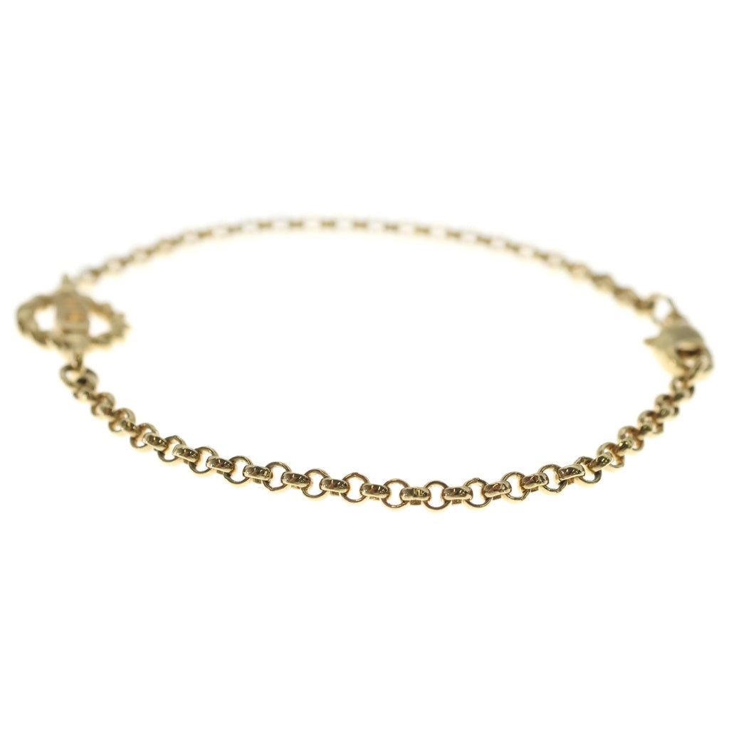 Christian Dior(クリスチャンディオール) CDロゴ ラウンド チェーン ブレスレット ゴールド レディース
