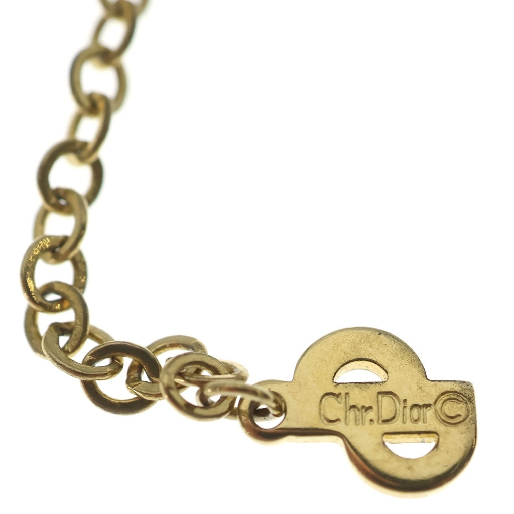 Christian Dior(クリスチャンディオール) CDロゴ ハート ネックレス ゴールド レディース