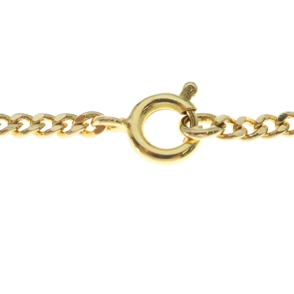 Christian Dior(クリスチャンディオール) トロッターロゴ ラウンド ネックレス ゴールド レディース