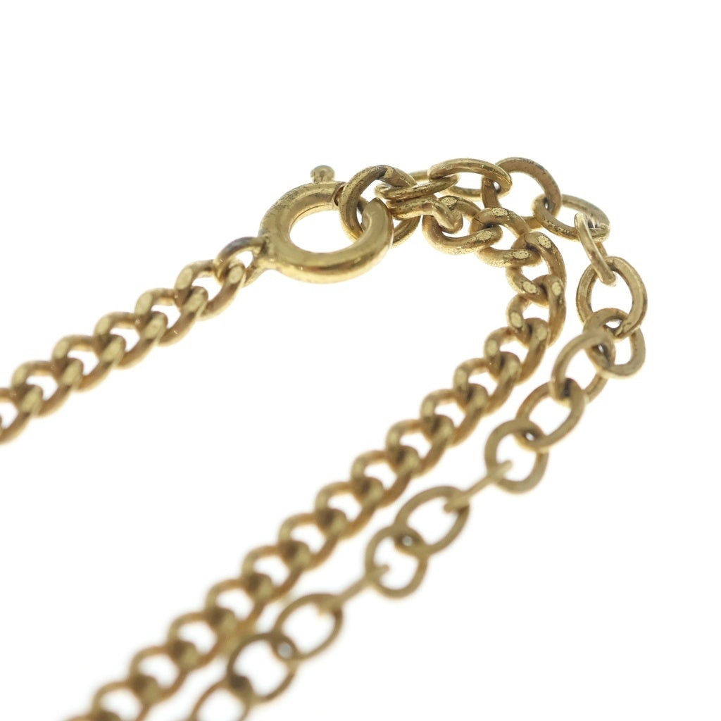 Christian Dior(クリスチャンディオール) トロッターロゴ チェーン ネックレス ゴールド レディース