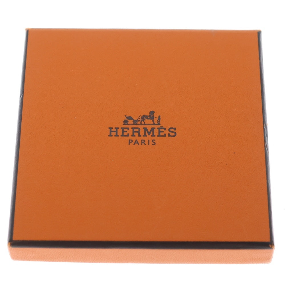 HERMES(エルメス) カージュドアッシュ Hキューブ ペンダント ネックレス ゴールド/オレンジ 箱 レディース