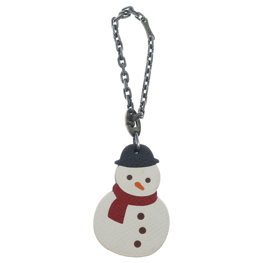HERMES(エルメス) スノーマン 雪だるま エプソン レザー チャーム