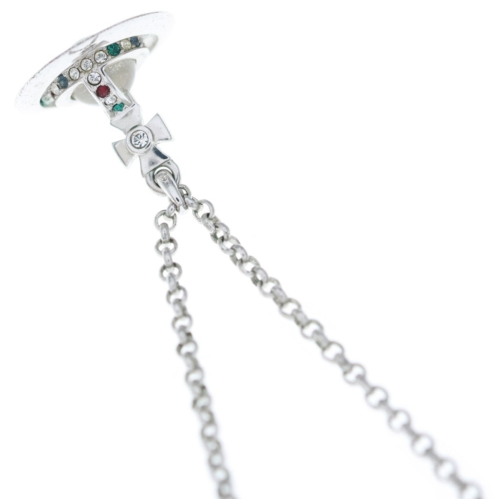 Vivienne Westwood(ヴィヴィアンウエストウッド) プチ オーブ ラインストーン ネックレス シルバー レディース