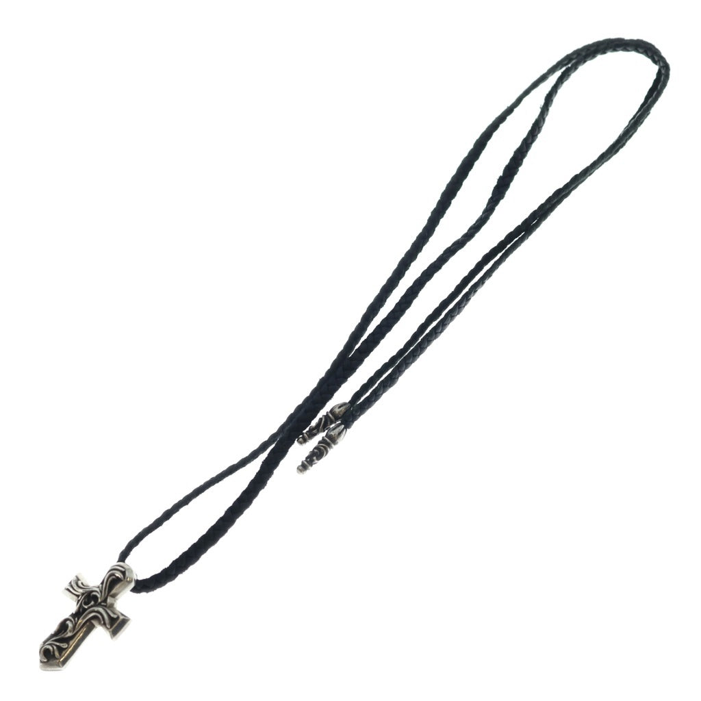 CHROME HEARTS(クロムハーツ) VULCAN CROSS SML LB バルカンクロス スモール レザーブレイド ネックレス シルバー