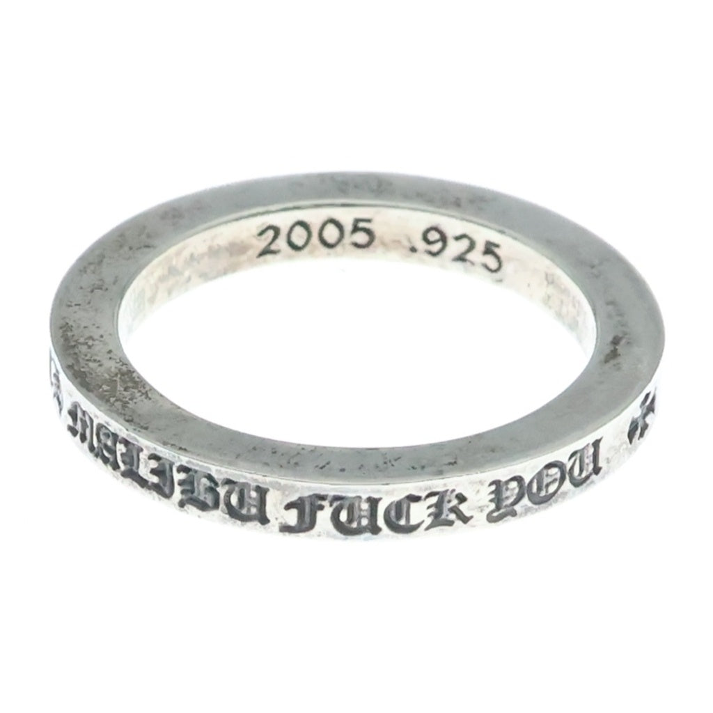CHROME HEARTS(クロムハーツ) 3mm SPACER FUCKYOU MALIBU限定 3mmスペーサーファックユー マリブ シルバーリング シルバー