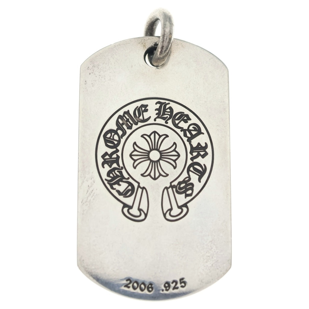 CHROME HEARTS(クロムハーツ) D TAG LRG LTD MALIBU マリブ限定 ラージドッグタグ ネックレストップ シルバー