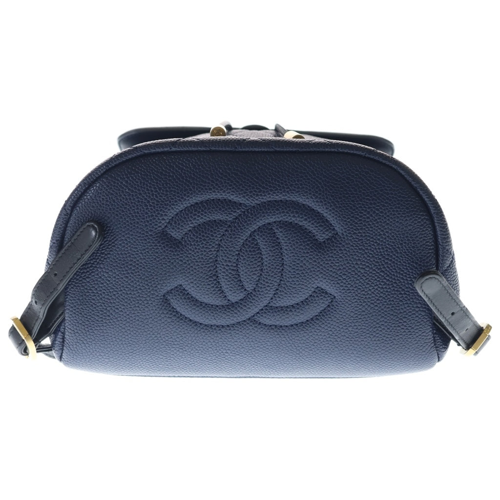 CHANEL(シャネル) CCフィリグリー バックパック ネイビー キャビアスキン ゴールド金具 A57090 A57090 レディース