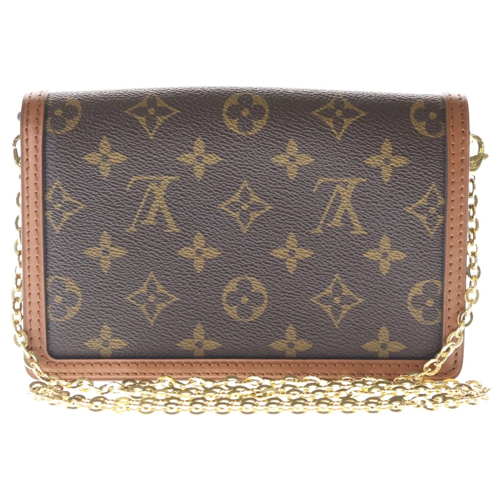 LOUIS VUITTON(ルイヴィトン) モノグラム・リバース ポルトフォイユ・ドーフィーヌ ショルダーバッグ ブラウン PVCレザー RFID M68746 M68746 レディース