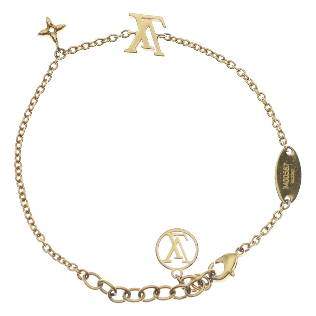 LOUIS VUITTON(ルイヴィトン) LVアイコニック ブレスレット ゴールド GP ラインストーン アクセサリー M00587 レディース