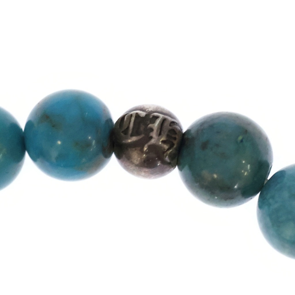 CHROME HEARTS(クロムハーツ) 8mm BEAD ビーズブレス ビーズブレスレット ターコイズ ブルー