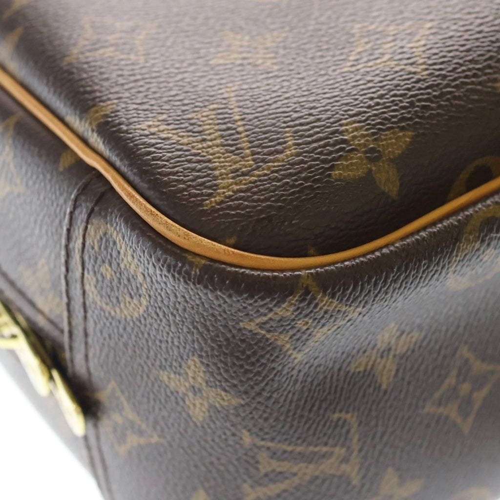 LOUIS VUITTON(ルイヴィトン) モノグラム トゥルーヴィル PVC レザー ハンドバッグ ブラウン M42228
