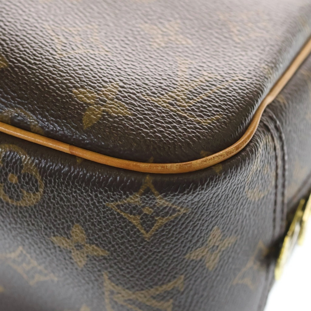 LOUIS VUITTON(ルイヴィトン) モノグラム トゥルーヴィル PVC レザー ハンドバッグ ブラウン M42228