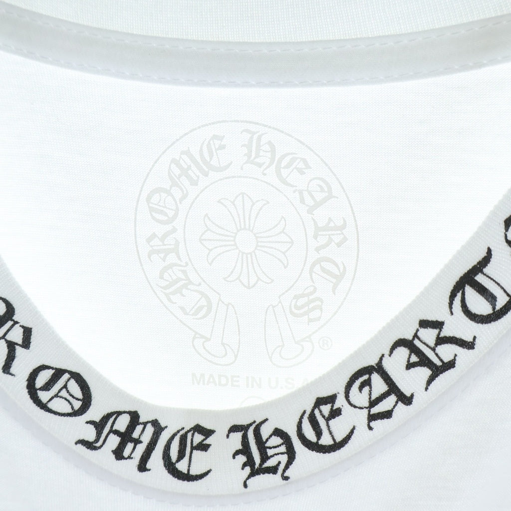 CHROME HEARTS(クロムハーツ) CH T-SHIRT ネックロゴ 半袖Tシャツ ホワイト