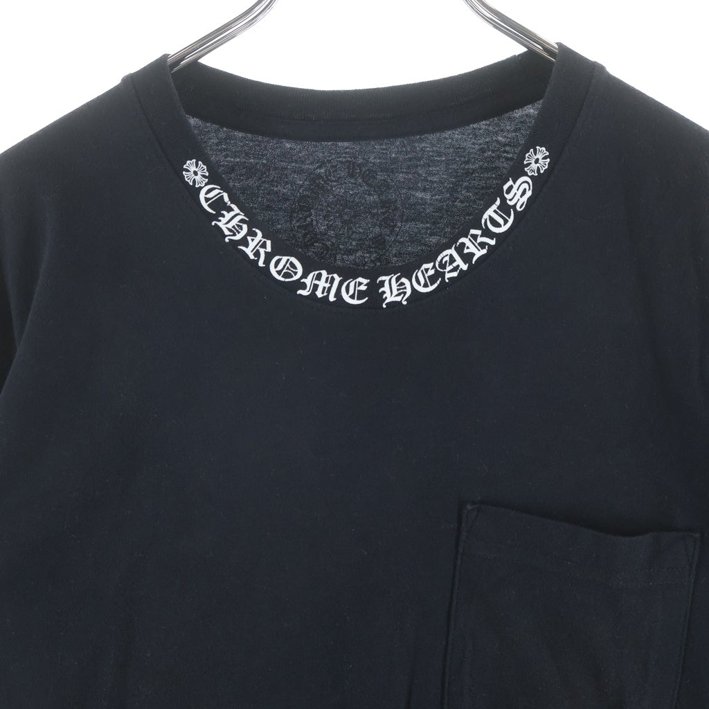 CHROME HEARTS(クロムハーツ) CH T-SHIRT ネックロゴ 半袖Tシャツ ブラック