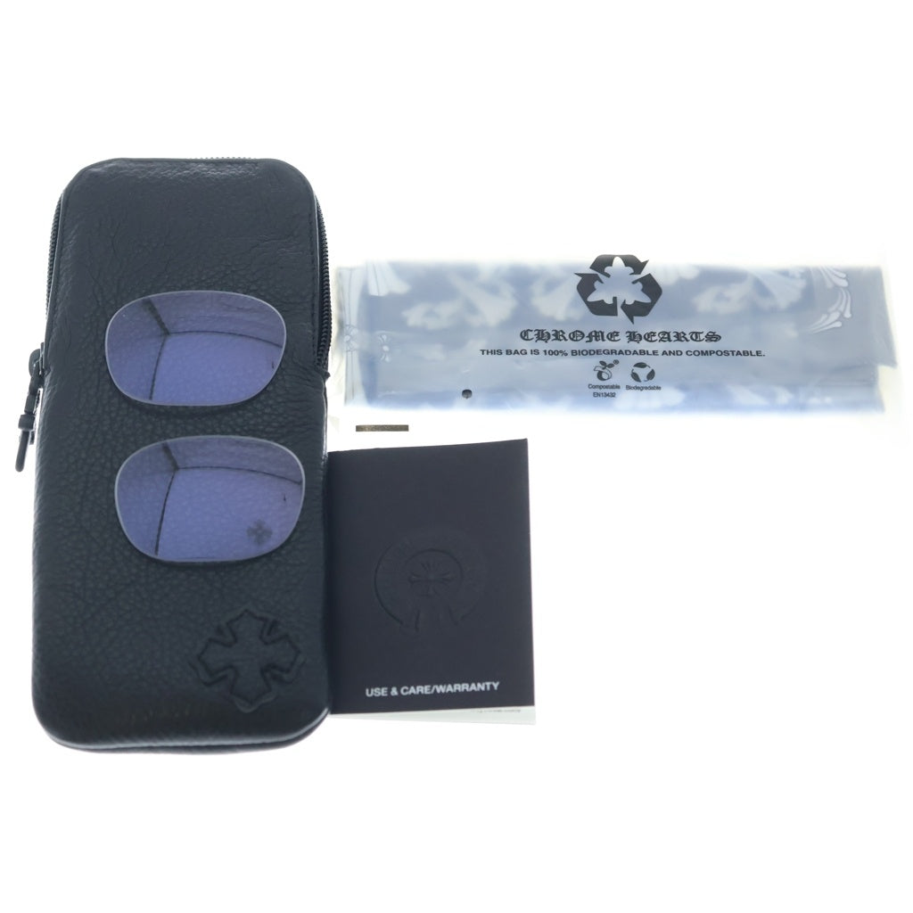 CHROME HEARTS(クロムハーツ) BAGGINS-A バギンス スクエアフレーム クリア アイウェア 51□22-152 GR-CRYS