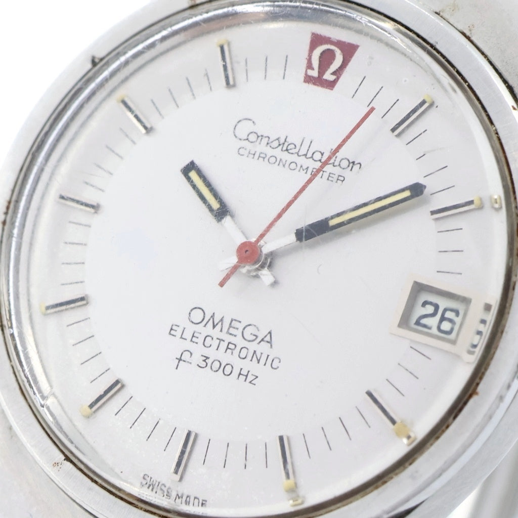 OMEGA(オメガ) コンステレーション エレクトロニック デイト グレー文字盤 SS/ステンレス 音叉時計 198.0006