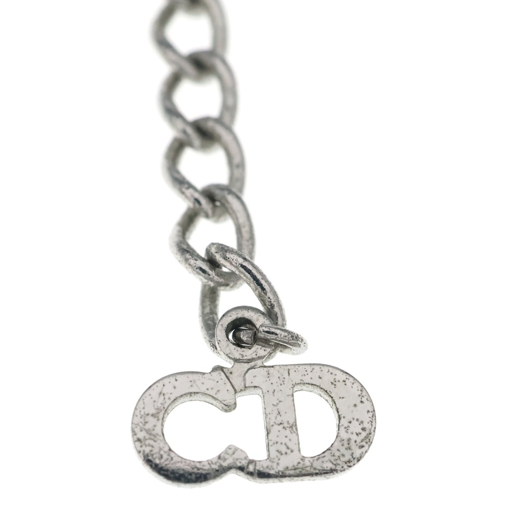 Christian Dior(クリスチャンディオール) ロゴ ネックレス メタル シルバー レディース
