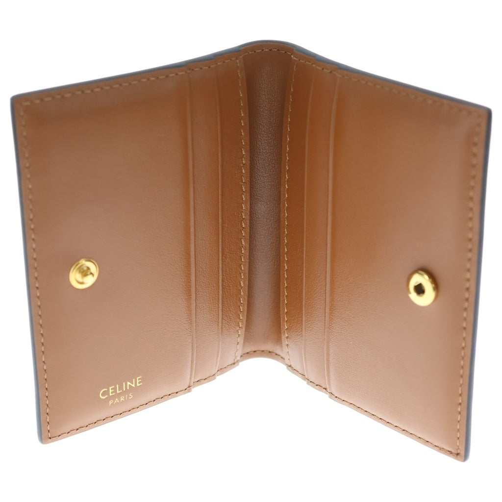 CELINE(セリーヌ) トリオンフ カードケース ブラウン PVC×レザー レディース
