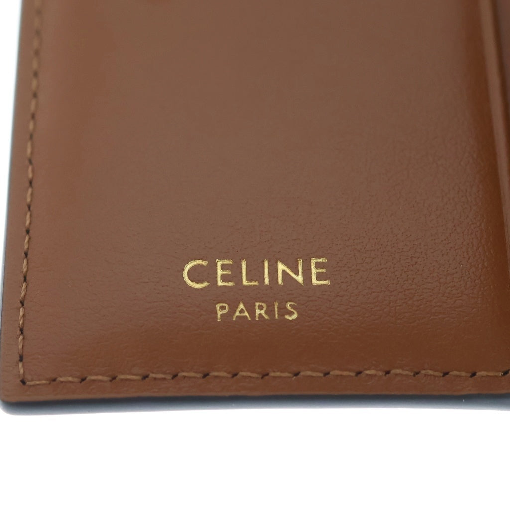 CELINE(セリーヌ) トリオンフ カードケース ブラウン PVC×レザー レディース