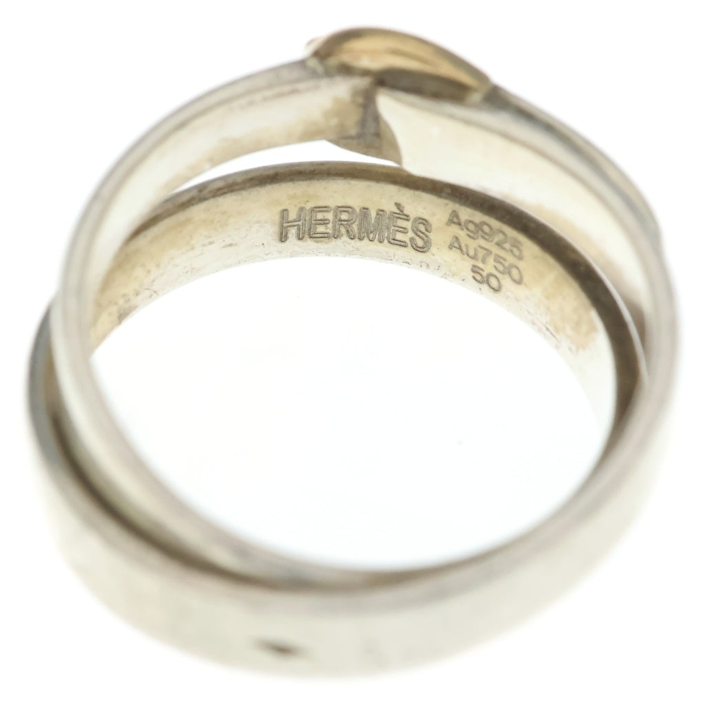 HERMES(エルメス) ダブル トゥール リング ゴールド×シルバー K18×SV925 レディース